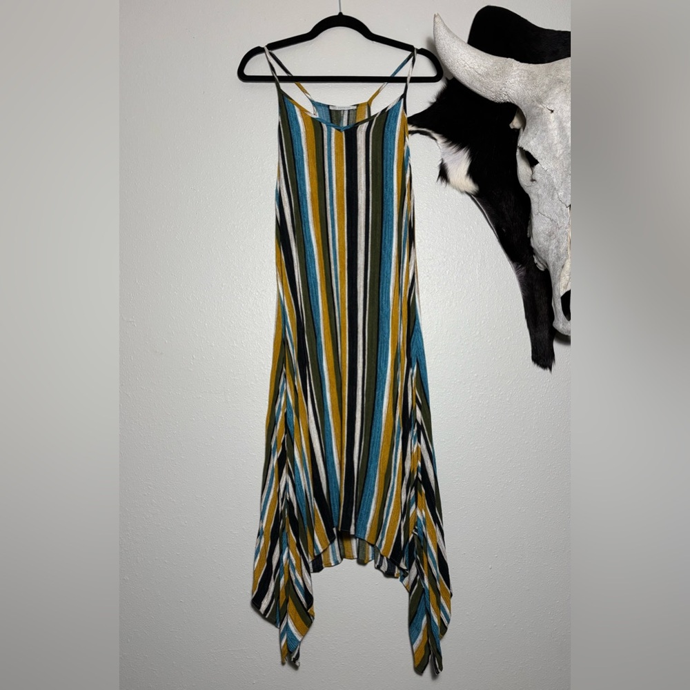 Striped Multicolor Sleeveless Dress